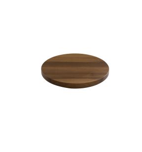 Plateau de présentation noyer Ø 21,8 cm 2,5 cm Tilt Craster