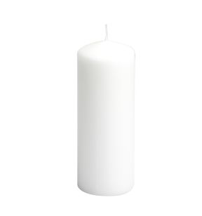 Bougie rond blanc Ø 8 cm 20 cm Spaas