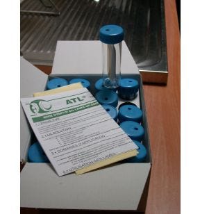 Set van 20 agarstrips flore totale plastic (20 eenheden)