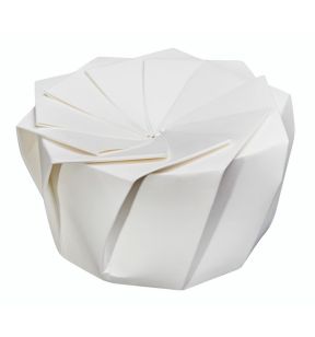 Boîte traiteur rond blanc Ø 16 cm 9 cm 1600 ml Lotus Lelu (100 pièces)