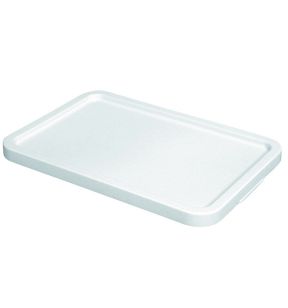 Deksel voor de bak rechthoekig wit plastic xx3.5 Gilac