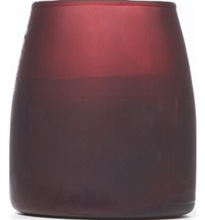 Photophore conique rouge Ø 8,2 cm 9 cm Soft Glow Spaas