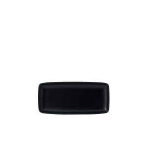 Assiette plate rectangulaire noir porcelaine 36x17,1 cm Evo Dudson