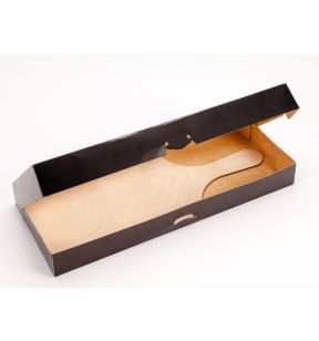 Kit plancha rectangulaire noir carton 455x190x50 mm (20 pièces)