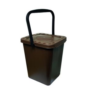 Compostemmer plastic 10 L kastanjebruin Probbax