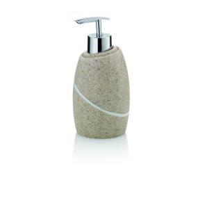 Zeepverdeler ovaal beige hars Talus