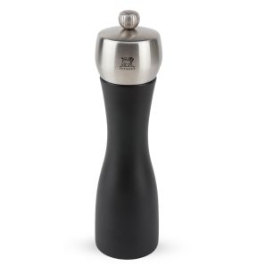 Moulin à sel noir Ø 5,5 cm 20 cm Fidji Peugeot Saveurs