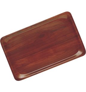 Plateau bois compresse marron 46x36 cm Capri Cambro