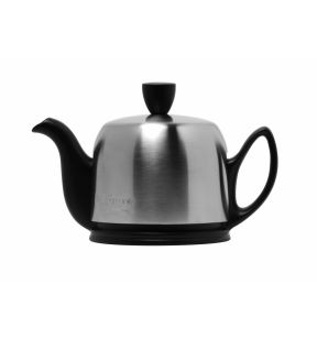 Theepot met deksel zwart porselein 35 cl Ø 18.5 Salam Degrenne