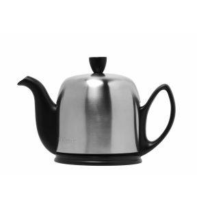 Théière avec couvercle noir porcelaine 70 cl Ø 22,5 cm Salam Degrenne