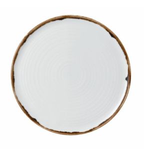 Assiette à pizza rond blanc porcelaine vitrifiée Ø 31,8 cm Harvest Dudson