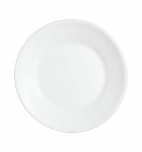 Assiette plate rond blanc verre opal Ø 23,5 cm Restaurant Arcoroc