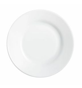 Assiette creuse rond blanc verre opal Ø 22,5 cm Restaurant Arcoroc