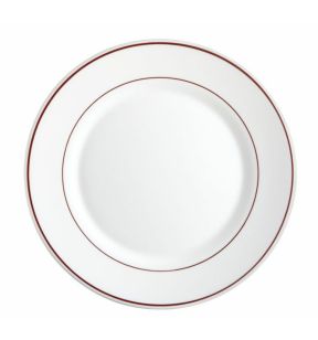 Assiette plate rond blanc verre opal Ø 15,5 cm Restaurant Filet Bordeaux Arcoroc