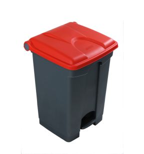 Pedaalemmer plastic 45 L grijs Probbax