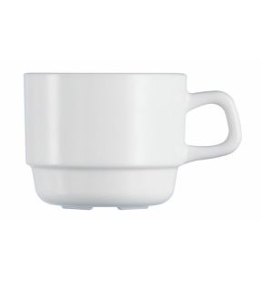 Tasse à déjeuner rond blanc verre opal 25 cl Ø 8 cm Restaurant Arcoroc