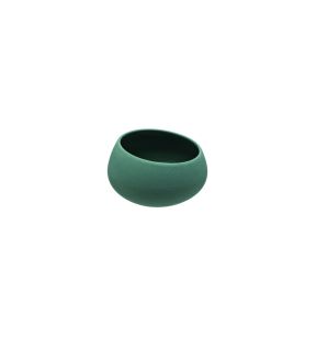 Cocotte sans couvercle rond argile verte en grès émaillé Ø 7,3 cm 8 cm Bahia Degrenne