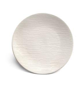 Assiette coupe plate rond ivoire grès émaillé Ø 20,5 cm Magma Medard De Noblat