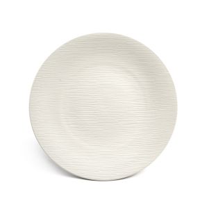 Assiette coupe plate rond ivoire grès émaillé Ø 27 cm Magma Medard De Noblat