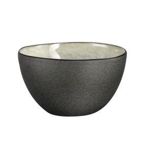 Kom rond wit geglazuurd aardewerk 60 cl Ø 13.8 Shadow Medard De Noblat