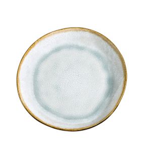 Assiette coupe plate rond bleu grès émaillé Ø 20,5 cm Shadow Medard De Noblat