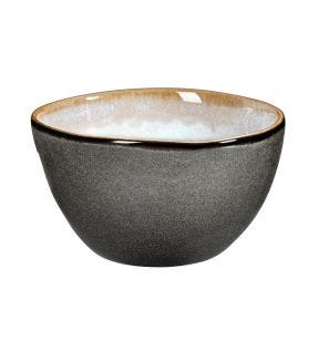 Kom rond blauw geglazuurd aardewerk 60 cl Ø 13.8 Shadow Medard De Noblat