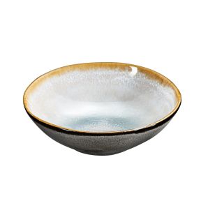 Coupelle rond bleu grès émaillé Ø 12 cm Shadow Medard De Noblat