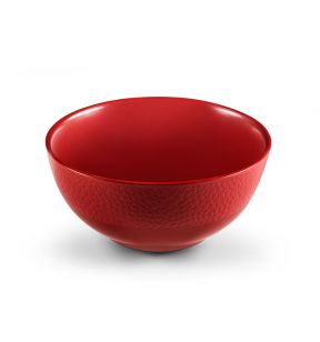Kom rond rood geglazuurd aardewerk 60 cl Stone Medard De Noblat