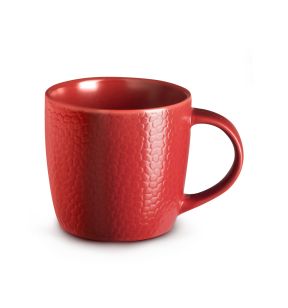 Tasse à déjeuner rond rouge grès émaillé 28 cl Stone Medard De Noblat