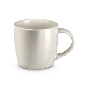 Ontbijtkop rond ivoorkleurig geglazuurd aardewerk 28 cl Stone Medard De Noblat