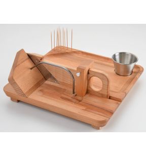 Guillotine à saucisson bois 28x28x11 cm Sans virole
