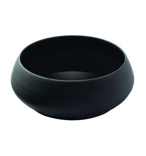 Saladier rond noir grès émaillé Ø 28 cm Bahia Degrenne