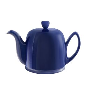 Théière avec couvercle bleu en porcelaine Salam Degrenne