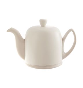 Theepot met deksel roze porselein Salam Degrenne