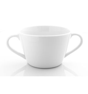 Bol avec anses rond blanc porcelaine culinaire Ø 12 cm Regithermie Enova