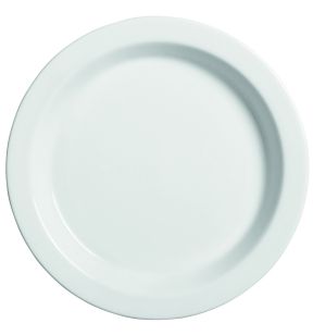 Assiette plate rond blanc porcelaine pillénium Ø 23 cm Regithermie Enova