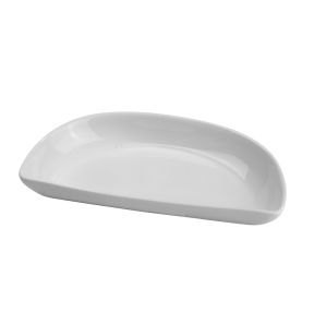 Demi assiette blanc porcelaine pillénium 19,5x9 cm Regithermie Enova