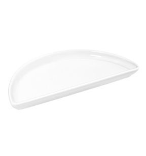 Demi assiette blanc porcelaine culinaire 20,4x18 cm Regithermie Enova