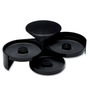 Nécessaire à givrer 3 niveaux noir Ø 15,5 cm 7,3 cm Pro.mundi