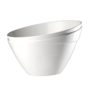 Saladier mélamine blanc Ø 24,5 cm 15 cm 2,5 L Balance Aps
