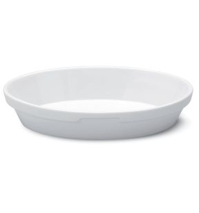 Plat sabot ovale blanc porcelaine 19,7x11,8 cm Cafett Pro.mundi