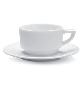 Tasse à thé rond blanc porcelaine 23 cl Ø 9 cm Cafett Pro.mundi