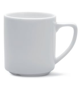 Mug rond blanc porcelaine 30 cl Ø 8 cm Cafett Pro.mundi