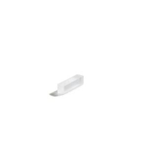 Barrette de dégustation rectangulaire blanc résine Nacryl® 16,5 cm Mealplak