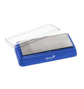 Pierre à affûter inox bleu 18x8,8x3,5 cm Abrasif diamant Deglon