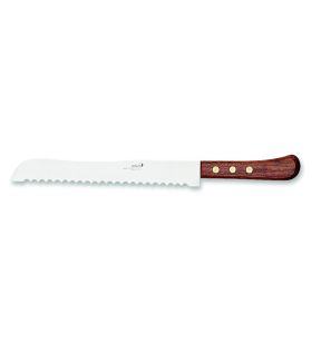 Broodmes 25 inox hout gekarteld Deglon