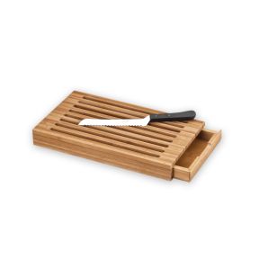 Planche à pain avec récupérateur de miettes bambou 41,3x26,3x5,5 cm Deglon