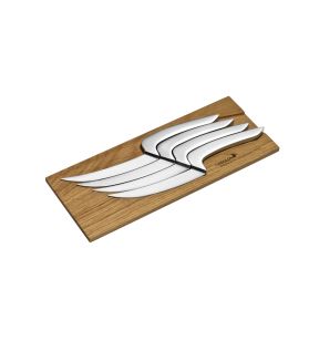 Coffret de 4 couteaux inox 26,1x10,4x1,7 cm Meeting Deglon