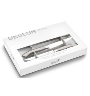 Coffret de 6 couteaux gris 27,5x17,9x3,8 cm Oryx Deglon