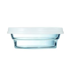 Bol avec couvercle hermétique rond transparent verre trempé Ø 11 cm So Urban Arcoroc